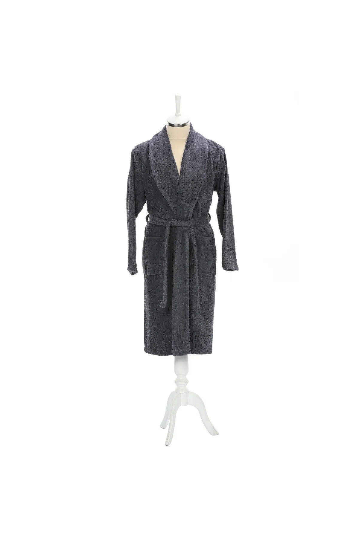 Colourist Şalyaka Xl Beden Unisex Bornoz - Koyu Gri