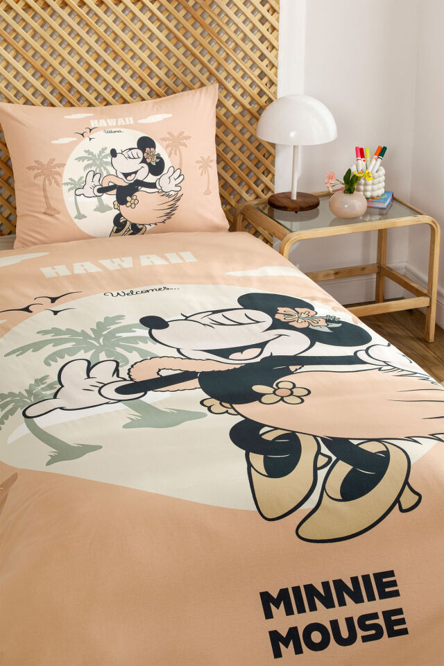 Disney Nevresim Takımı Ranforce Tek Kişilik Trnc Mınnıe Mouse Hawa