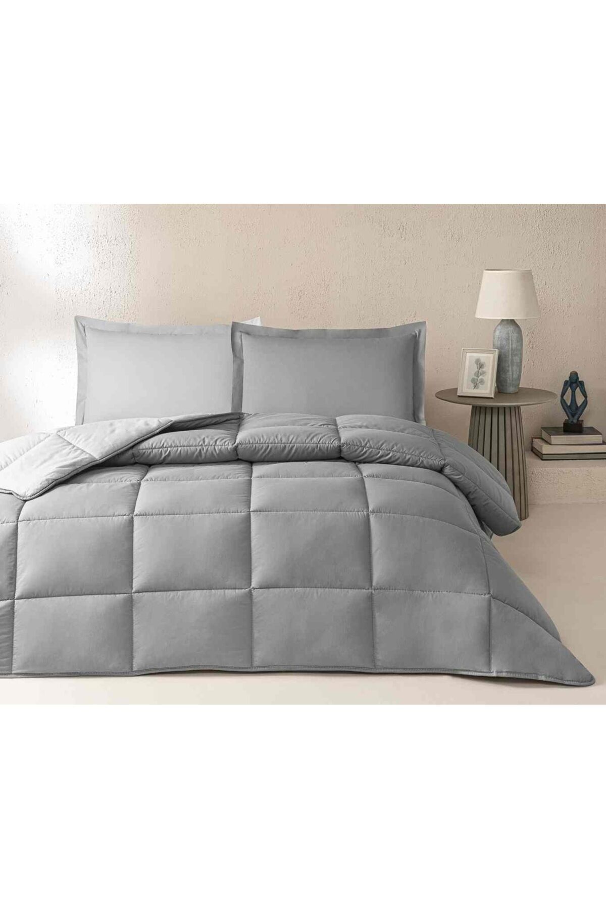 Çift Kişilik Ranforce Yatak/uyku Seti Kül Gri