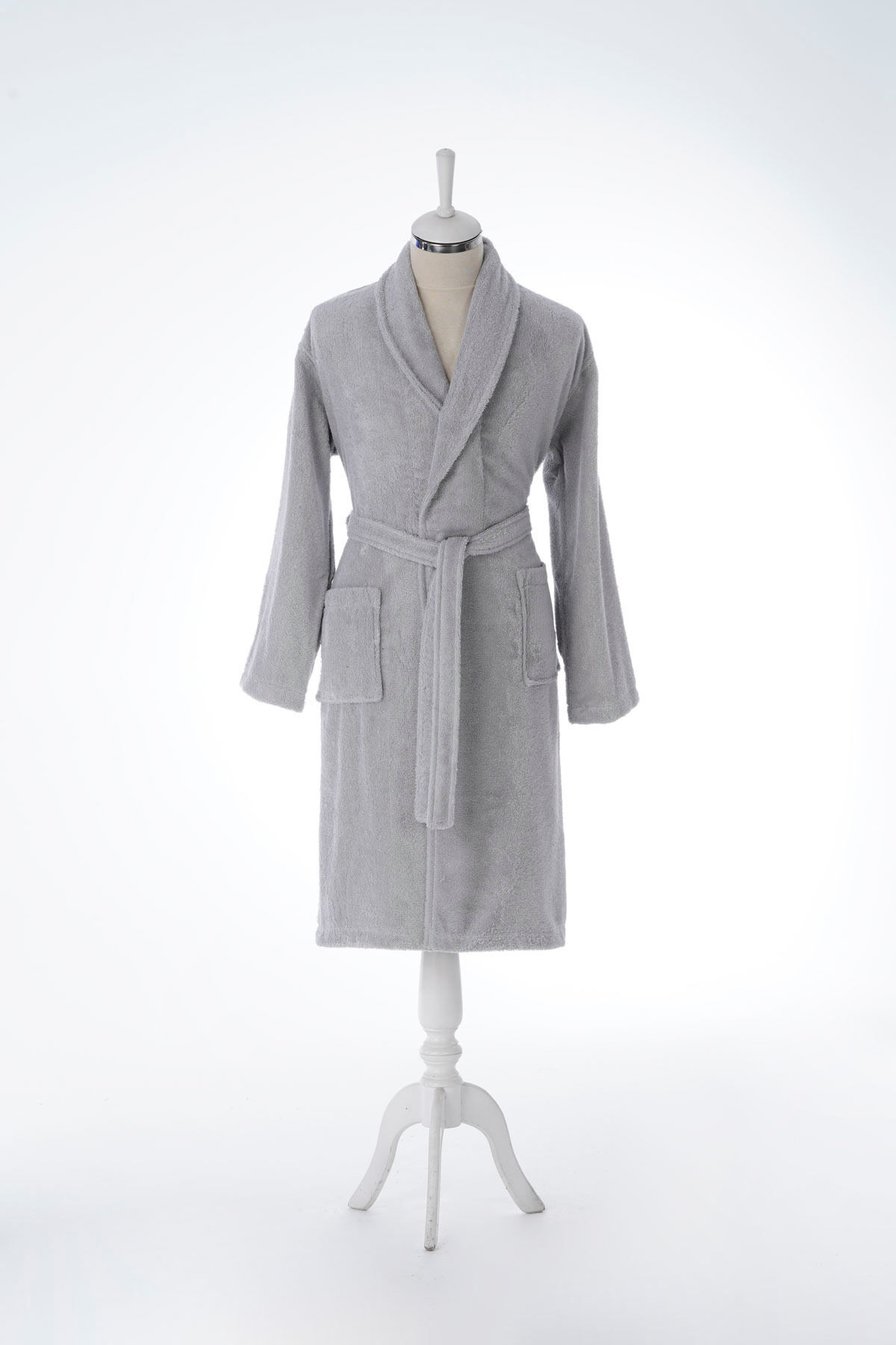 Colourist Şalyaka L Beden Unisex Bornoz - Koyu Gri
