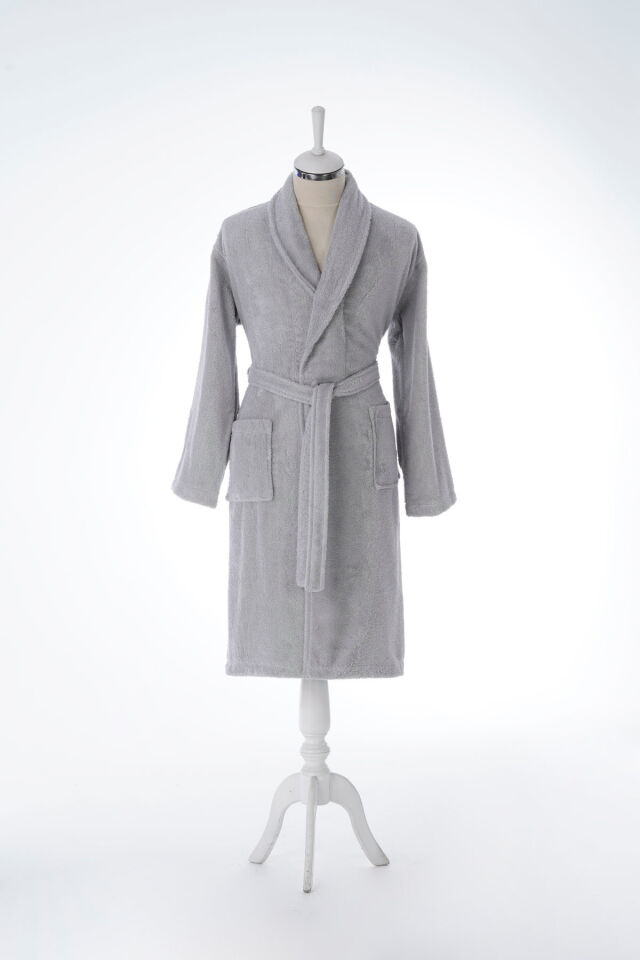 Colourist Şalyaka L Beden Unisex Bornoz - Koyu Gri
