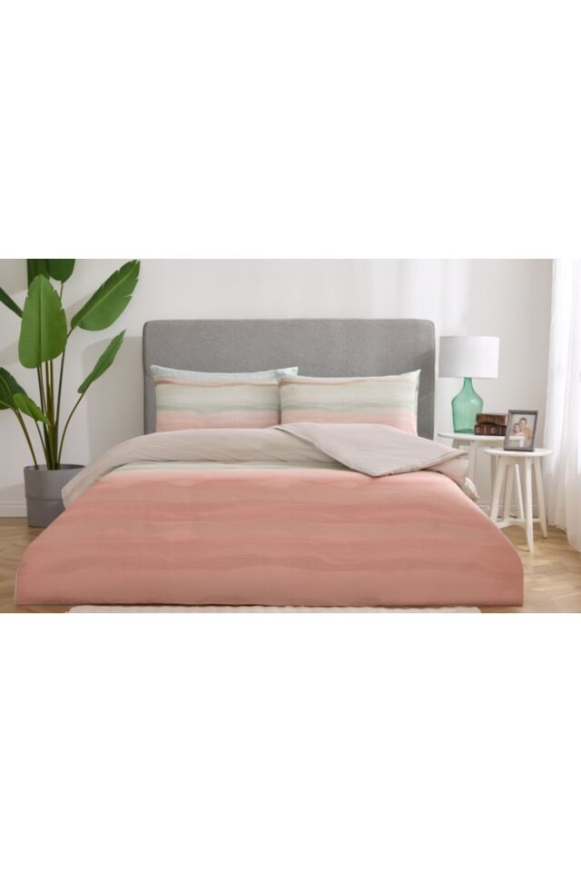 Nev Tek Kişilik Nevresim Takımı Coastal Wave Mavi (Y)