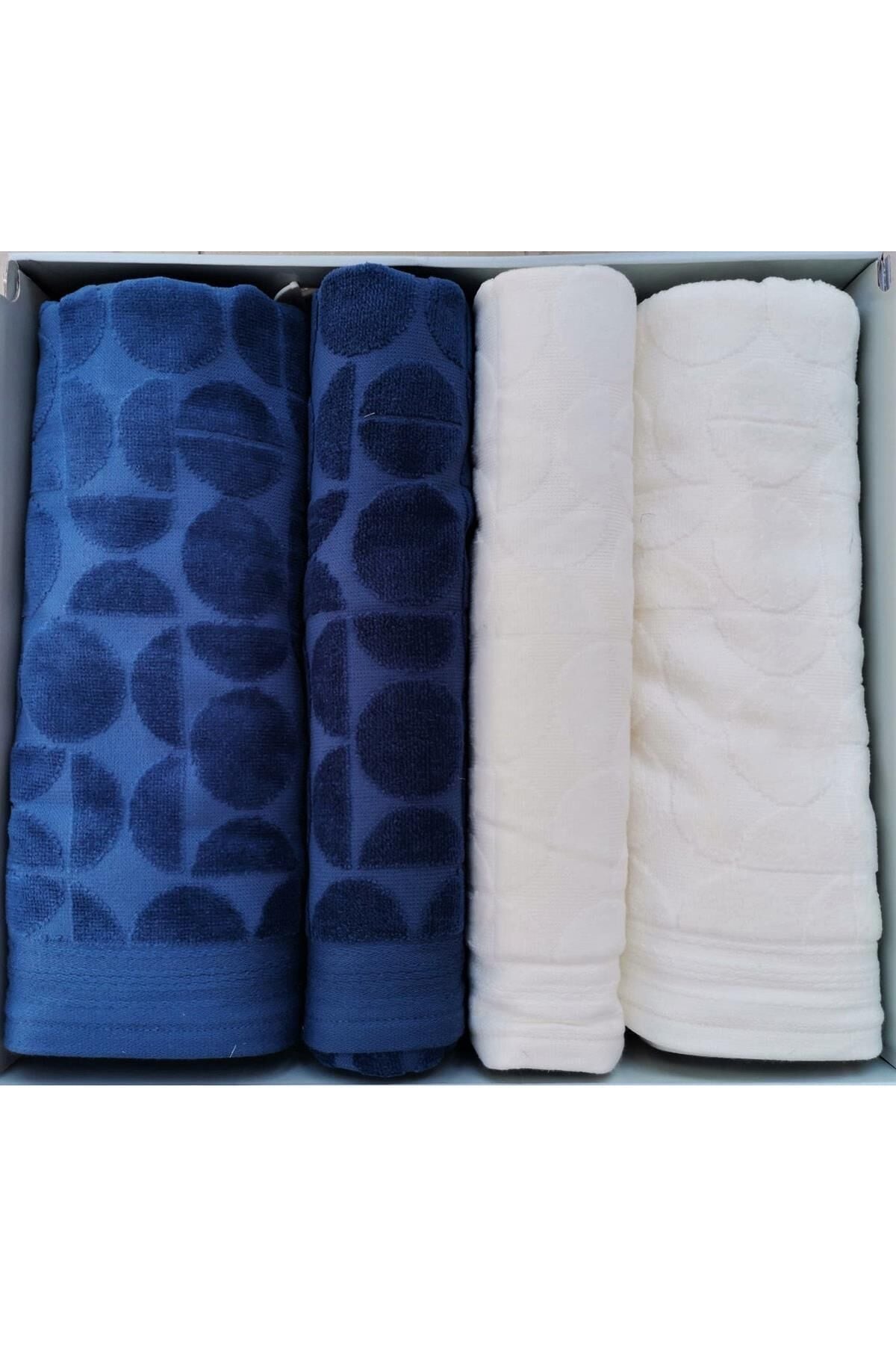 Circular Best Set (HAMAM TAKIMI) Krem-indigo