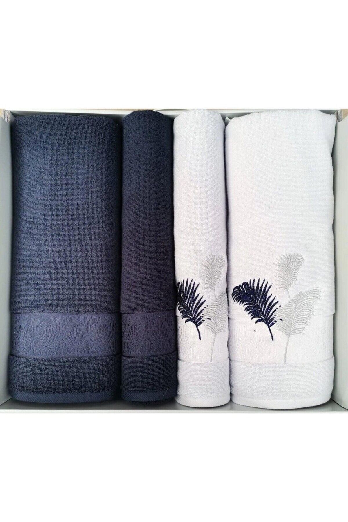 ÖZDİLEK GOLDEN PALM LACIVERT-GUMUS BEST SET