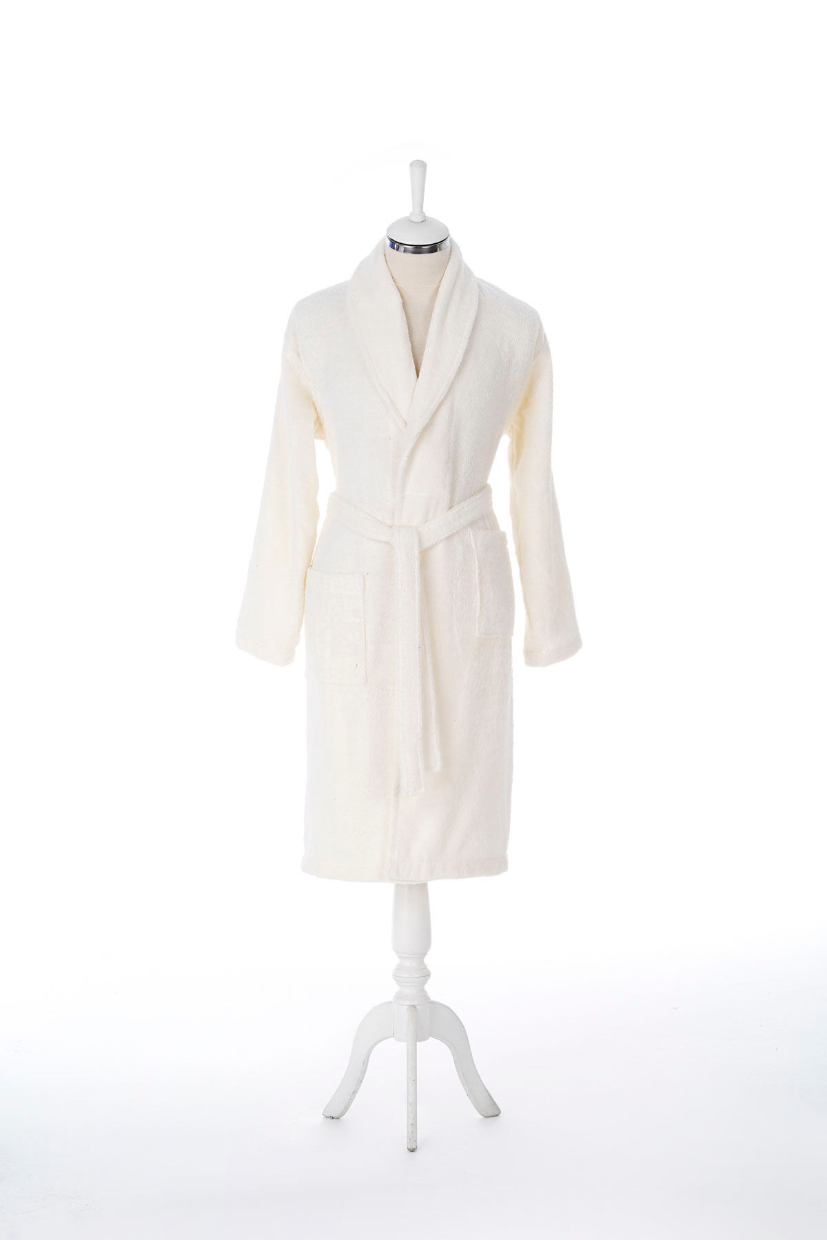 Luxuriöser Unisex Bademantel %100 Baumwolle, Leicht Schnelltrocknend Super Saugstark Robe
