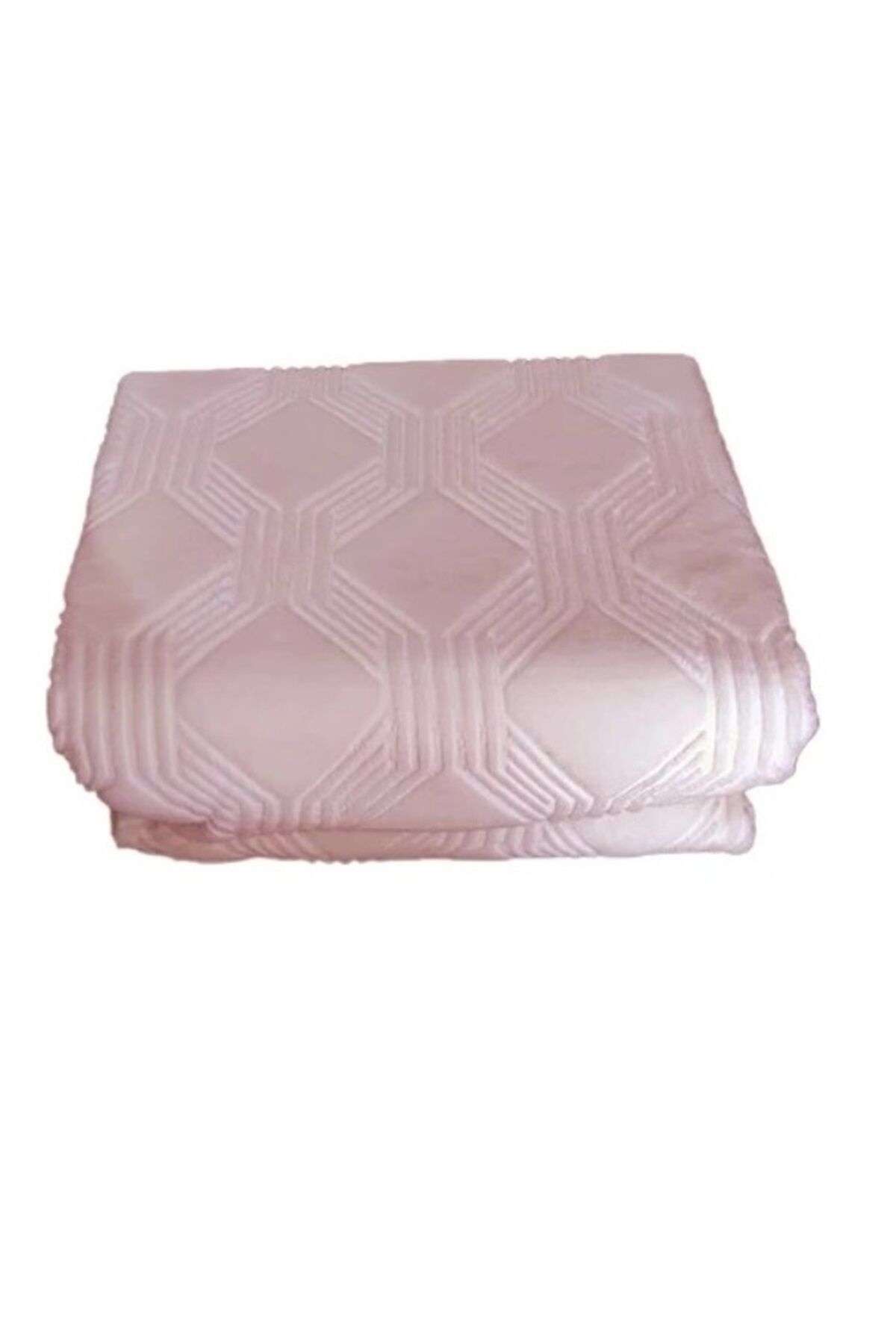 Trendy Embos Tek Kişilik Battaniye(155x220)-Art Deco Cameo Rose