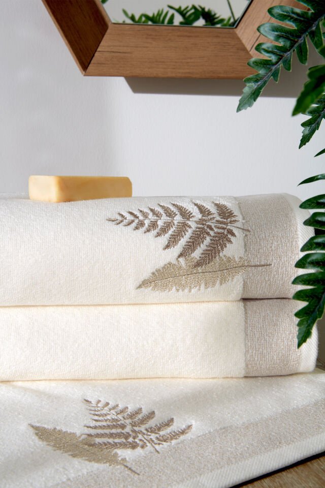 Cotton Bliss Havlu Seti Best Set Krem-Bej