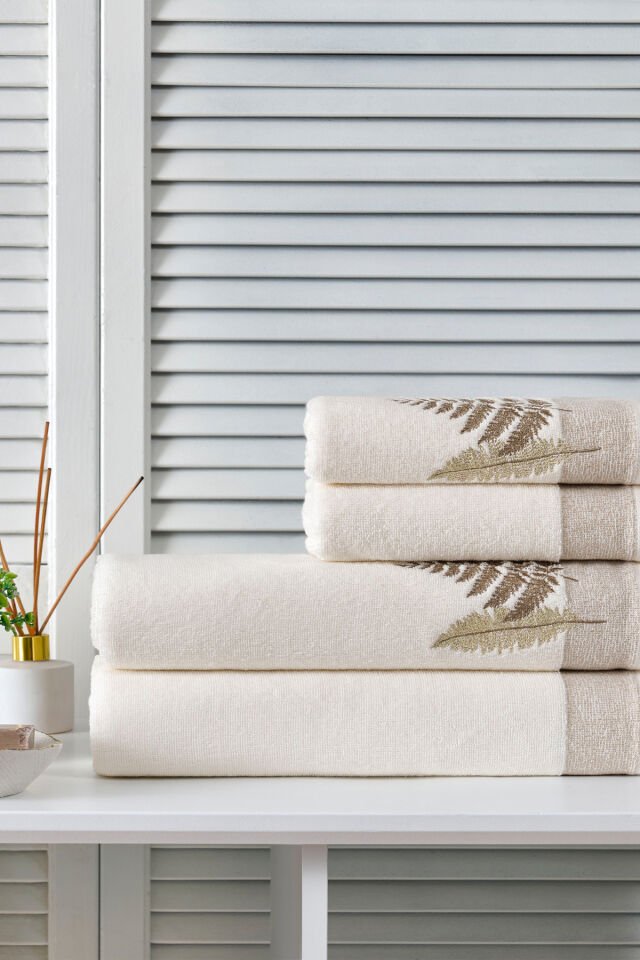 Cotton Bliss Havlu Seti Best Set Krem-Bej