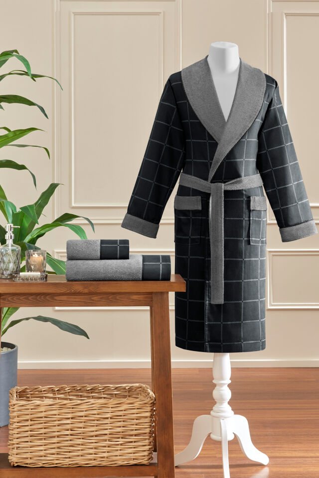 Nera Maskülen Şal Yaka Bornoz