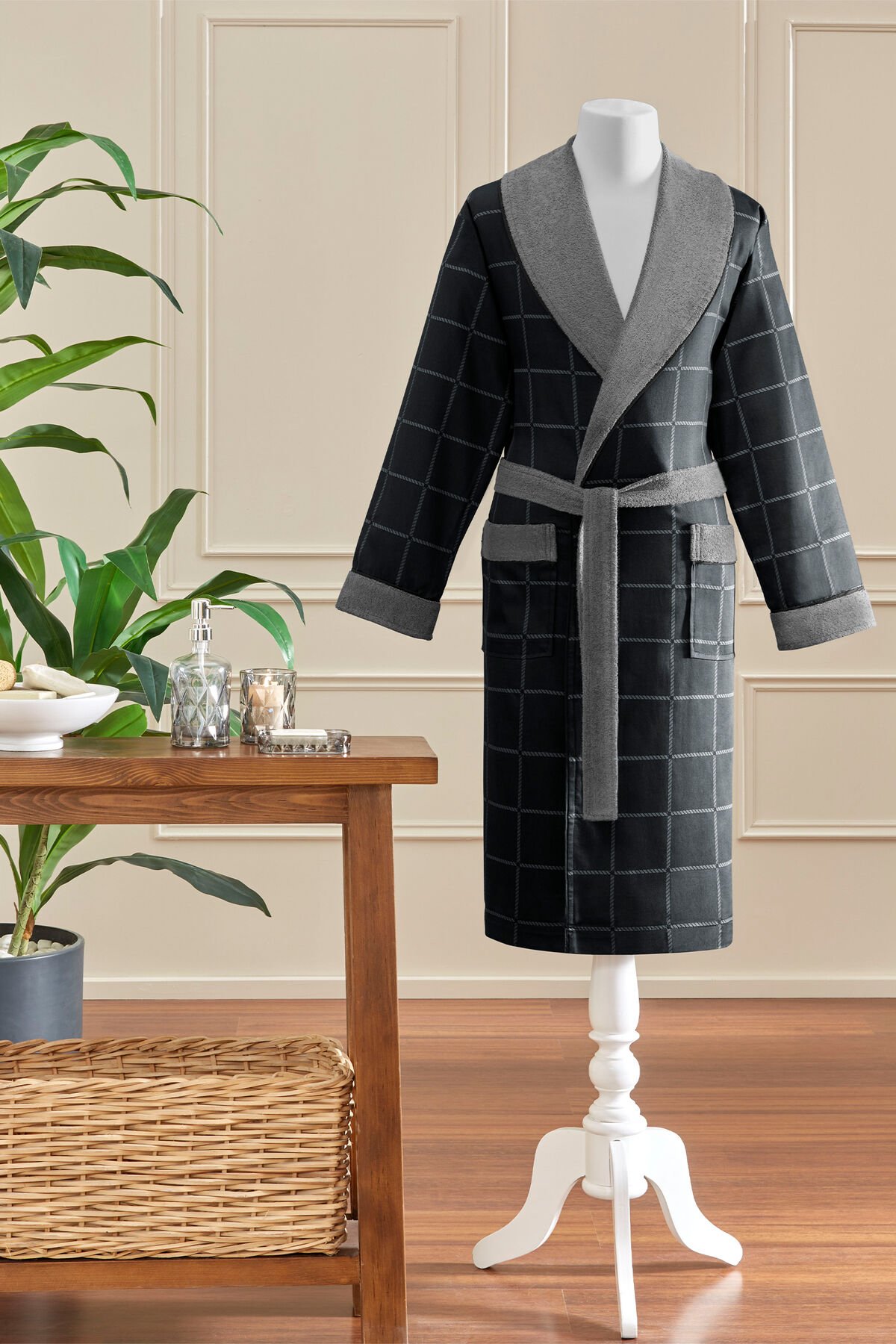 Nera Maskülen Şal Yaka Bornoz