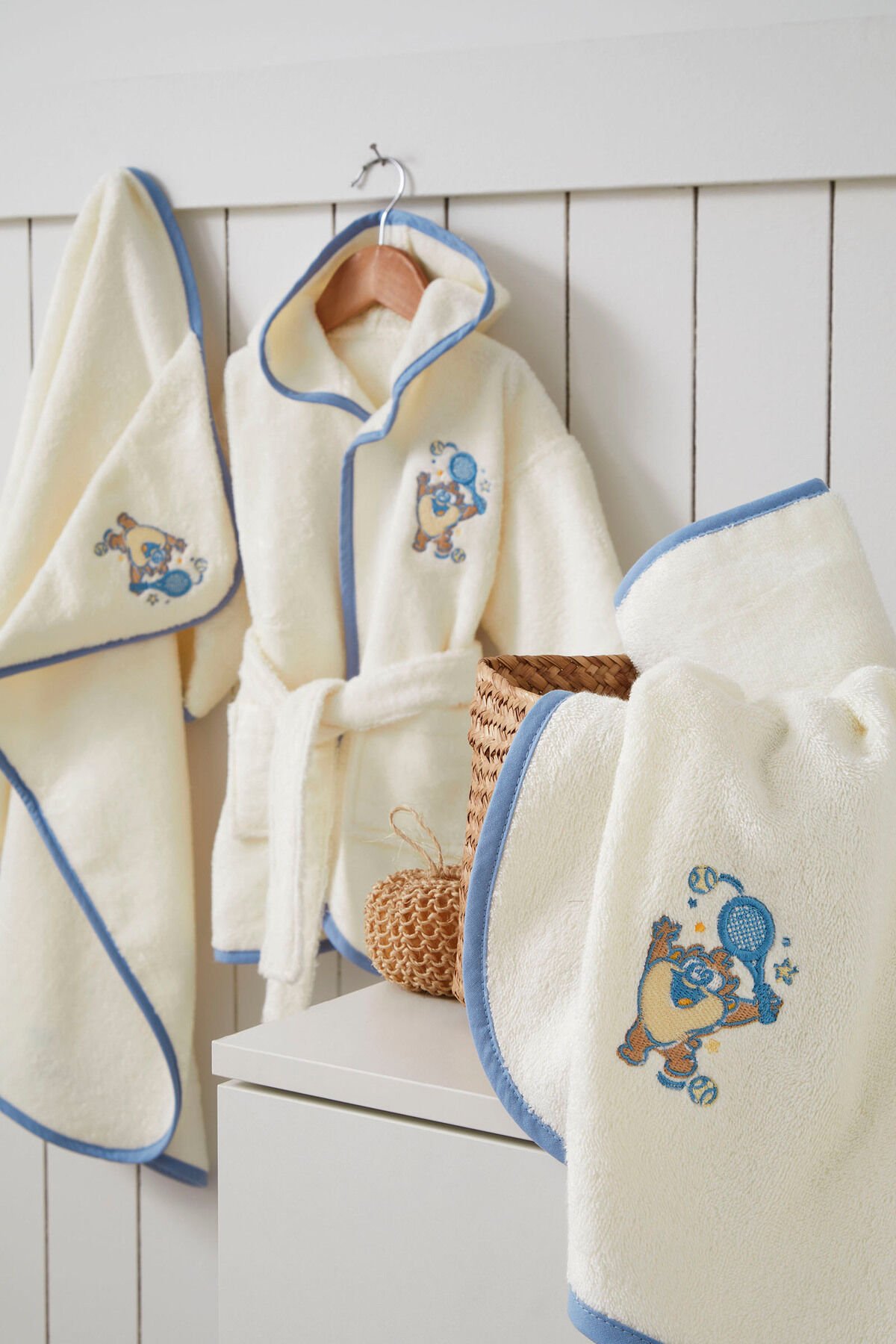 Tazmania Goal Lisans Nakışlı Bambu Yenidoğan Bebek Seti