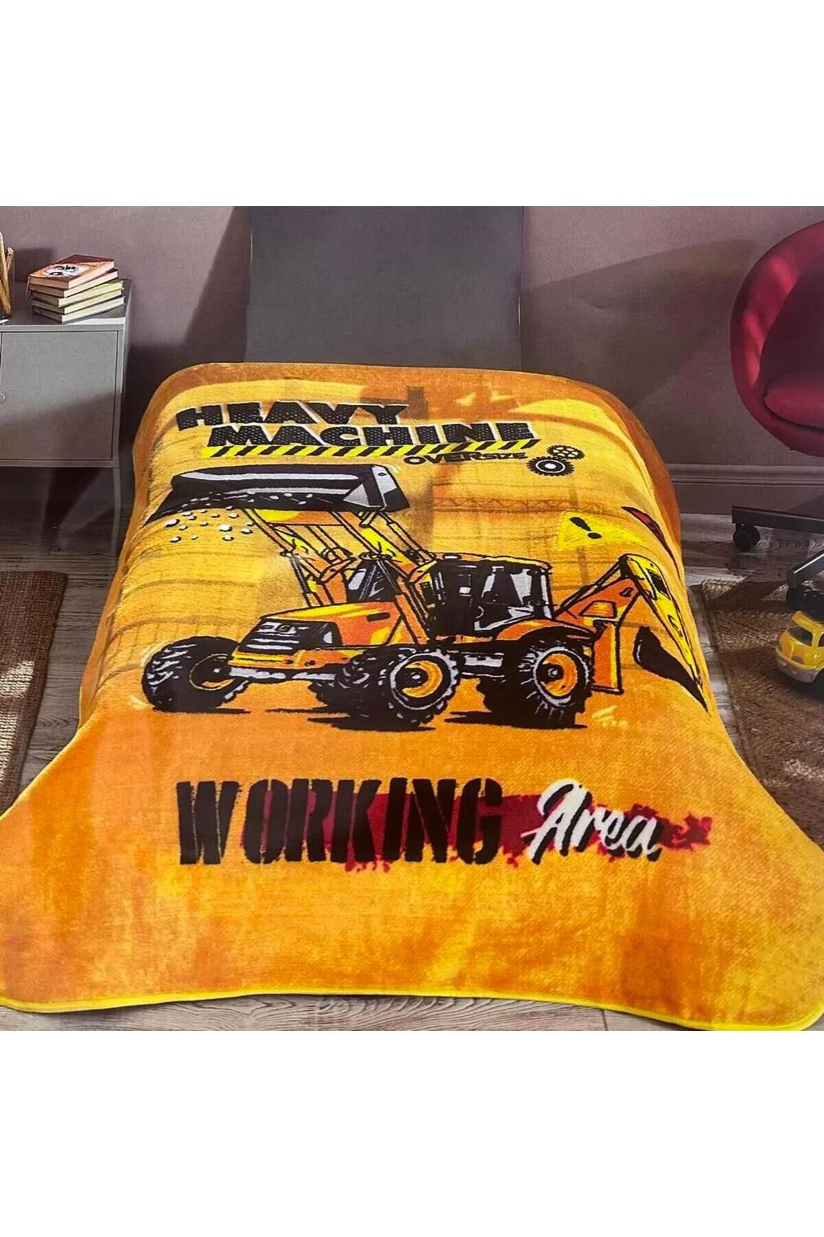 Tek Kişilik Battaniye Baskılı Prime Constraction