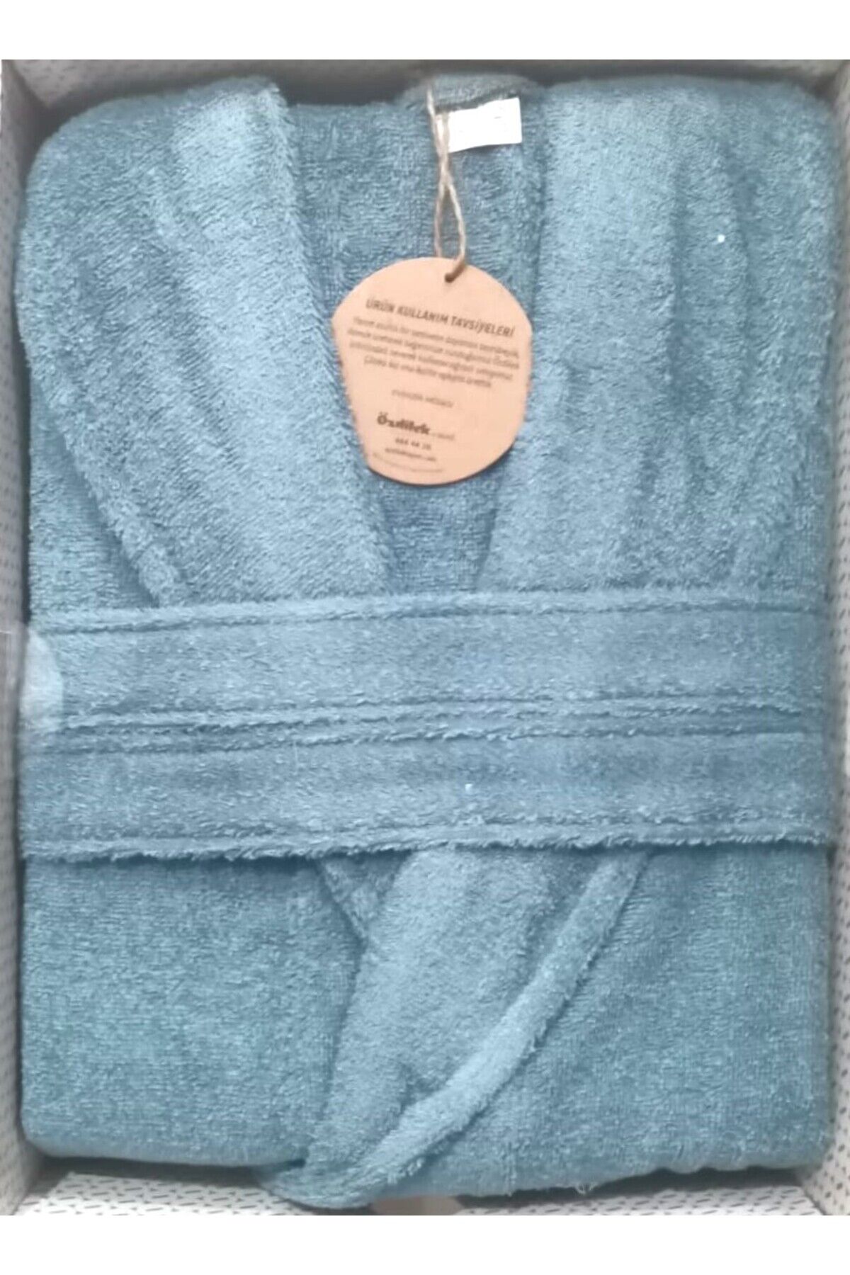 %100 Pamuk Colourist Şal Yaka Bornoz Maldiv