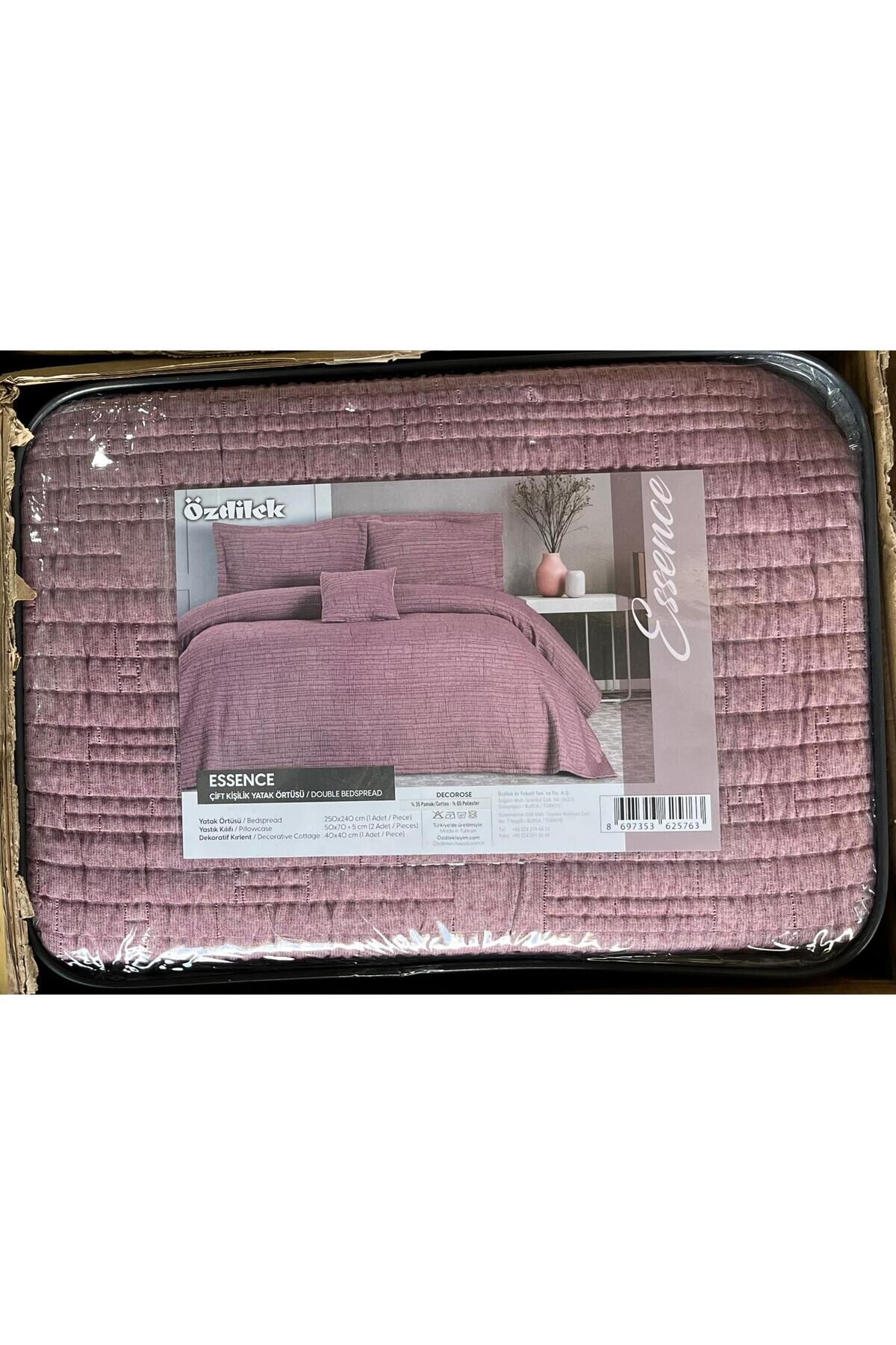 Özdilek Essance Pembe Çift Kişilik Yatak Örtüsü