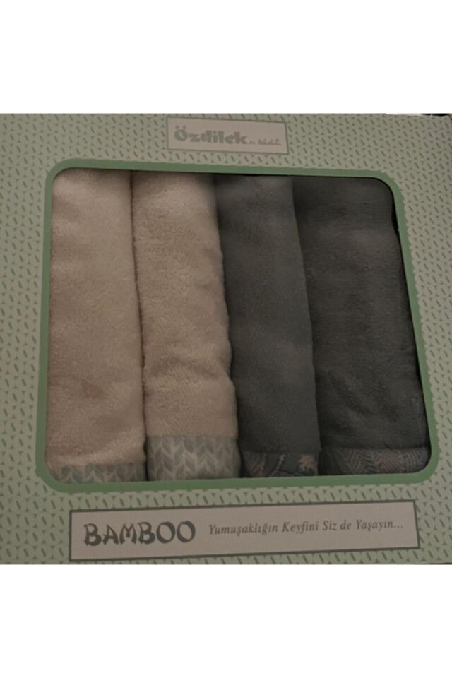 Özdilek Candicum Best Set Hamam Takımı Krem-Yeşil