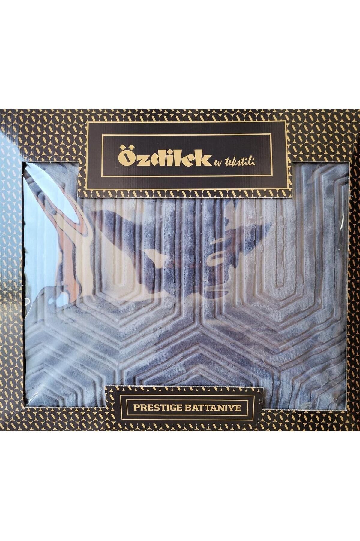 Prestige Koyu Gri Çift Kişilik Battaniye