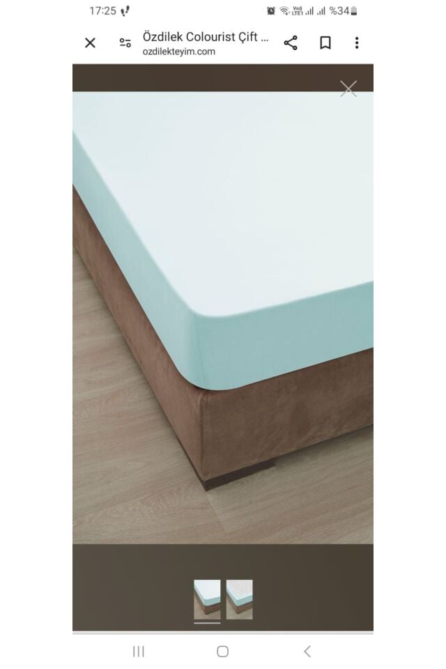 YASTIKLI FİTTED ÇARŞAF LASTİKLİ AQUA COLOURİST