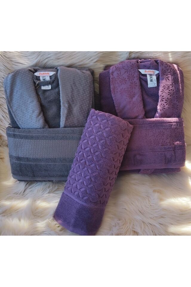 ÖZDİLEK HAPPY AİLE BORNOZ SETİ BLOSSOM