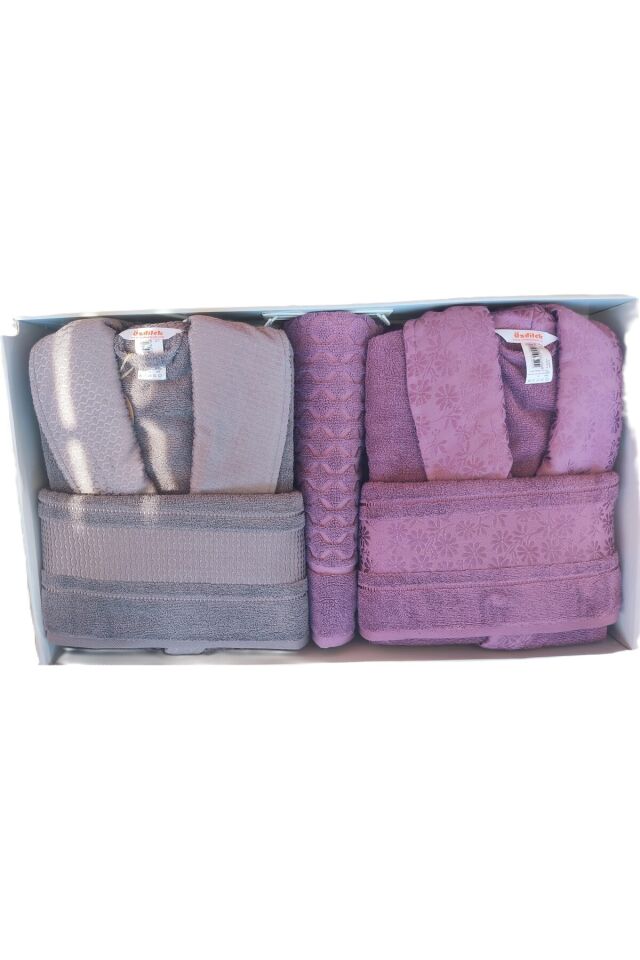 ÖZDİLEK HAPPY AİLE BORNOZ SETİ BLOSSOM