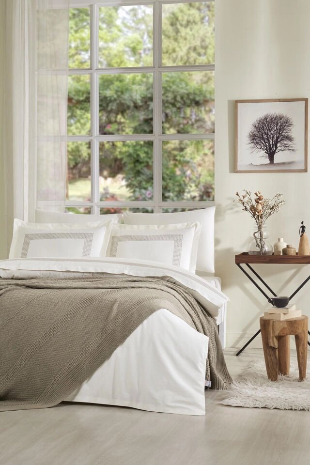 Wickers Triko Battaniyeli Gelin Seti - Vizon