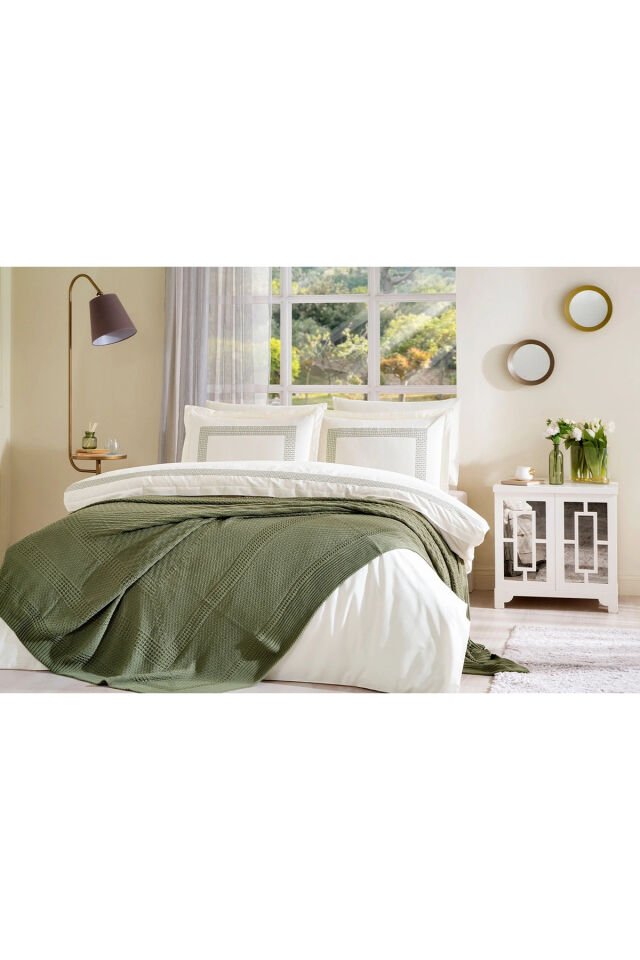 Wickers Triko Battaniyeli Gelin Seti - Haki