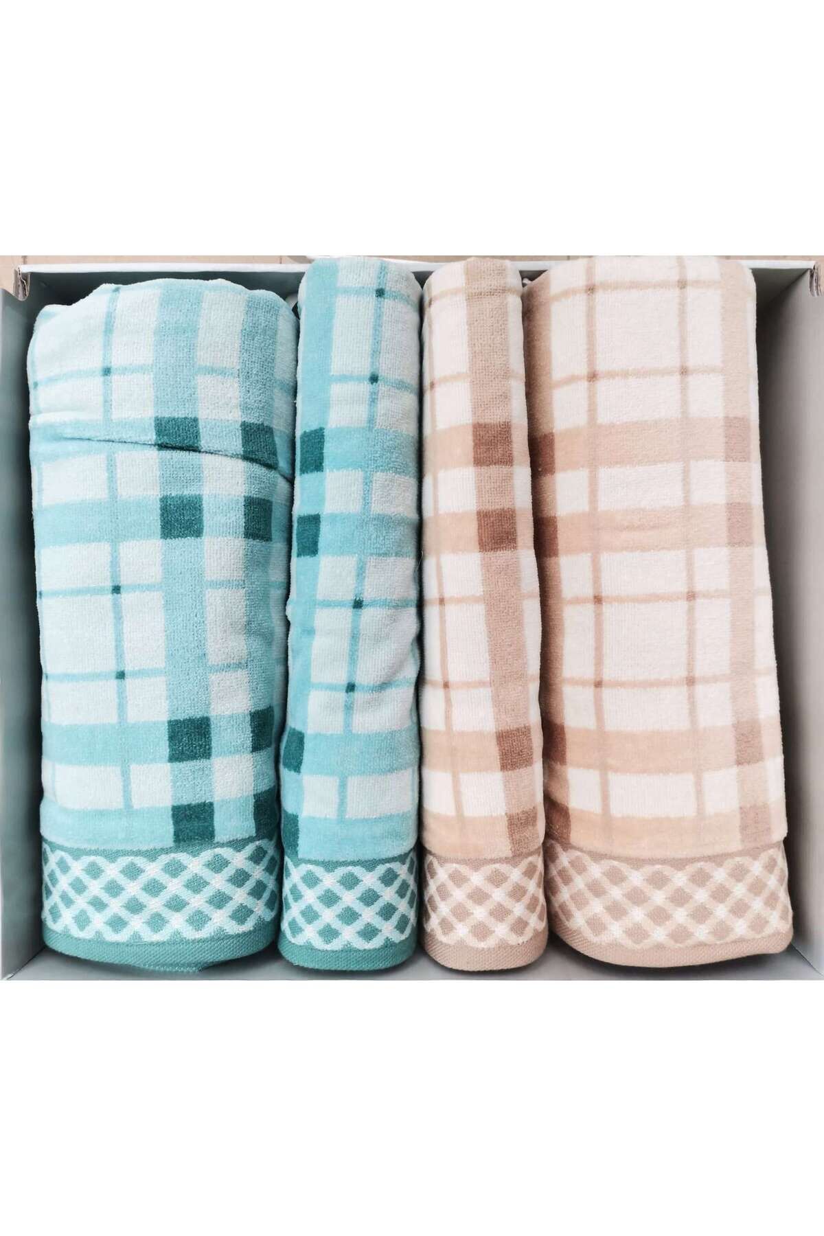 WEAVE BEJ-YESIL BEST SET HAMAM TAKIMI