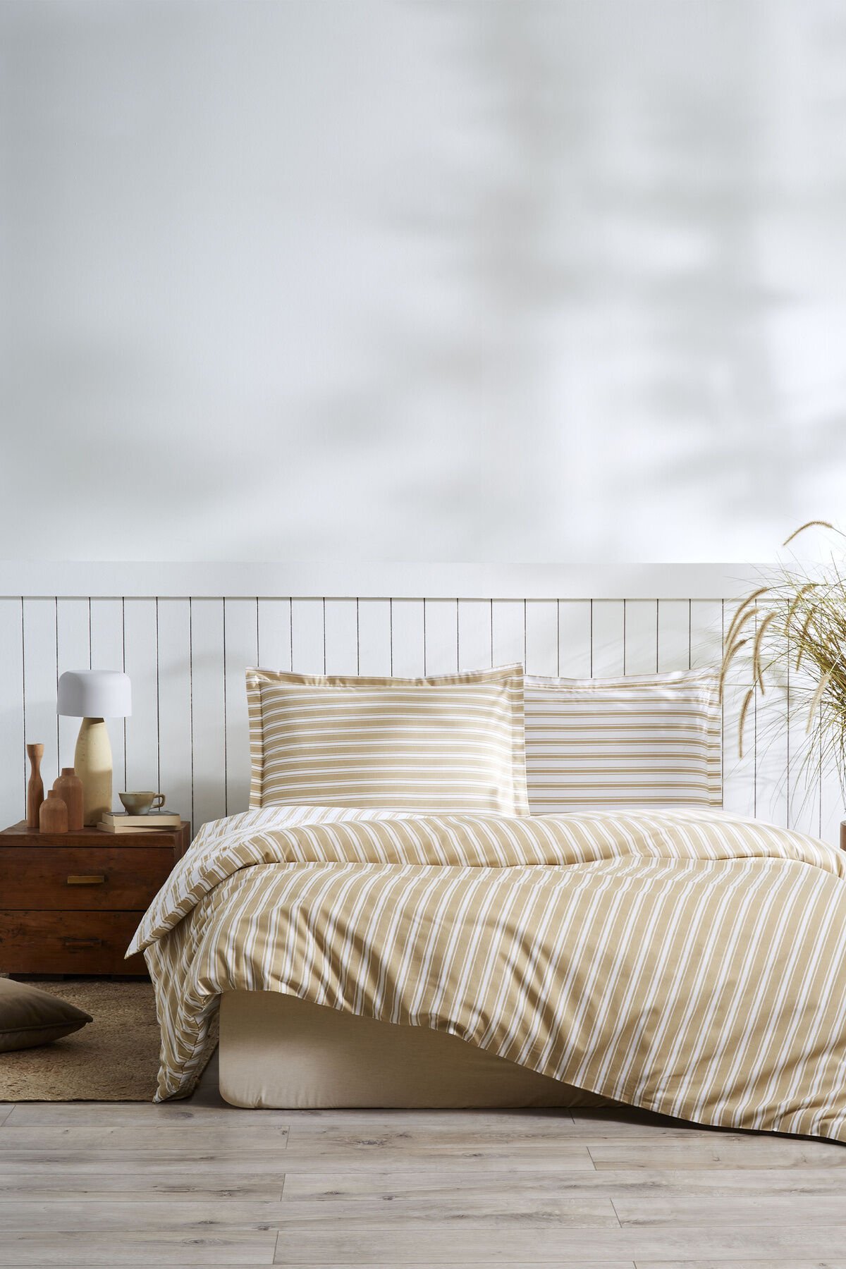 Trioline Tek Kişilik Lastikli Çarşaf Nevresim Takımı