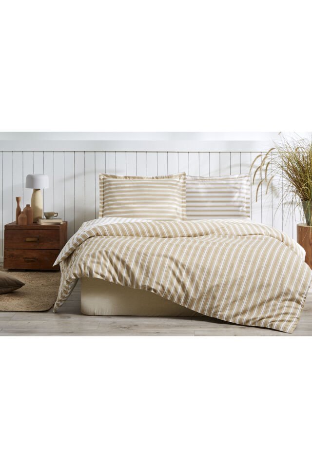 Trioline Tek Kişilik Lastikli Çarşaf Nevresim Takımı