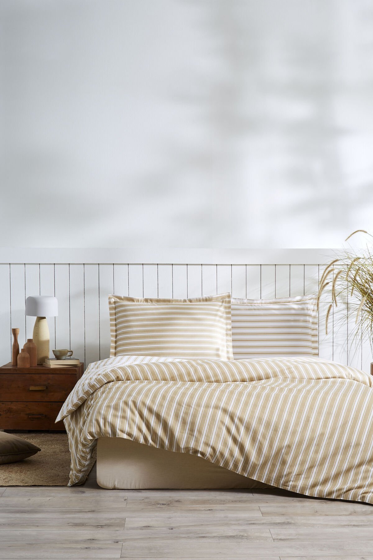 Trioline Tek Kişilik Lastikli Çarşaf Nevresim Takımı