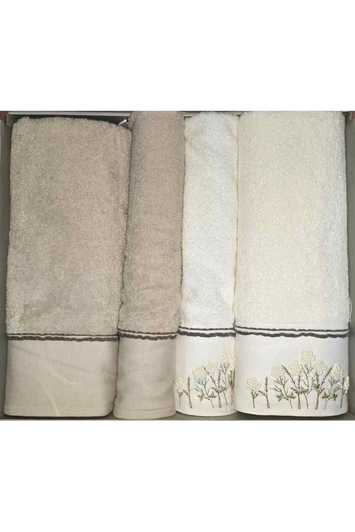 Dıtsy Garden Krem Bej-Bel Best Set (Hamam Takımı)