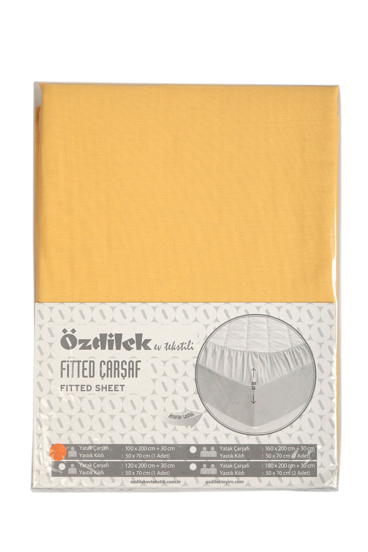 Trendy Battal Boy Lastikli Fitted Çarşaf 180x200 30 Cm