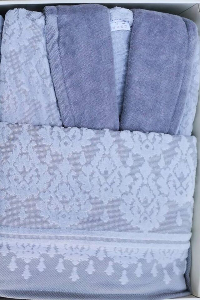 Tappeto Aile Bornoz Seti Antrasit-Gri