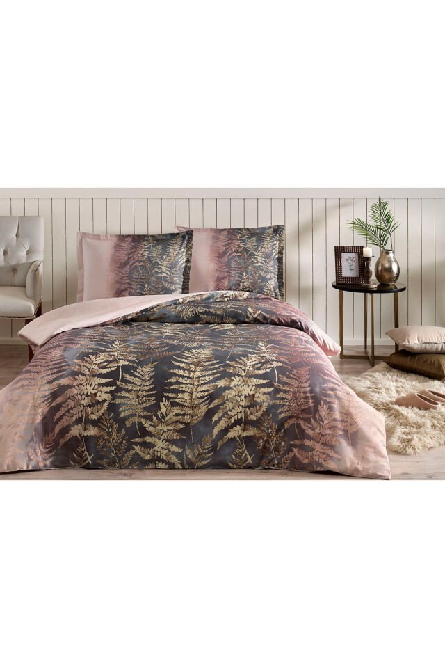 Brisa Folha Tek Kişilik Lastikli Çarşaf Nevresim Takımı