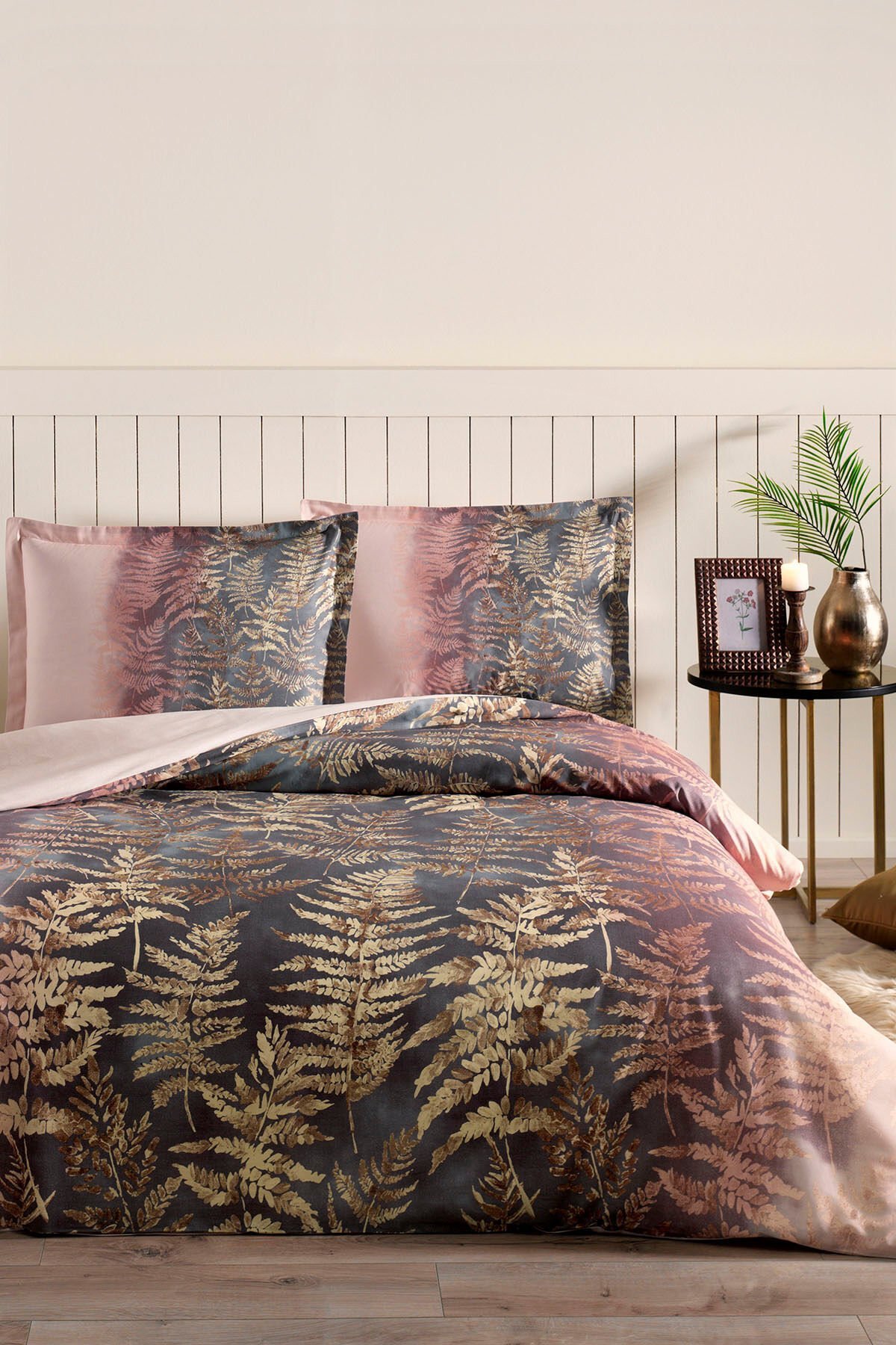 Brisa Folha Tek Kişilik Lastikli Çarşaf Nevresim Takımı