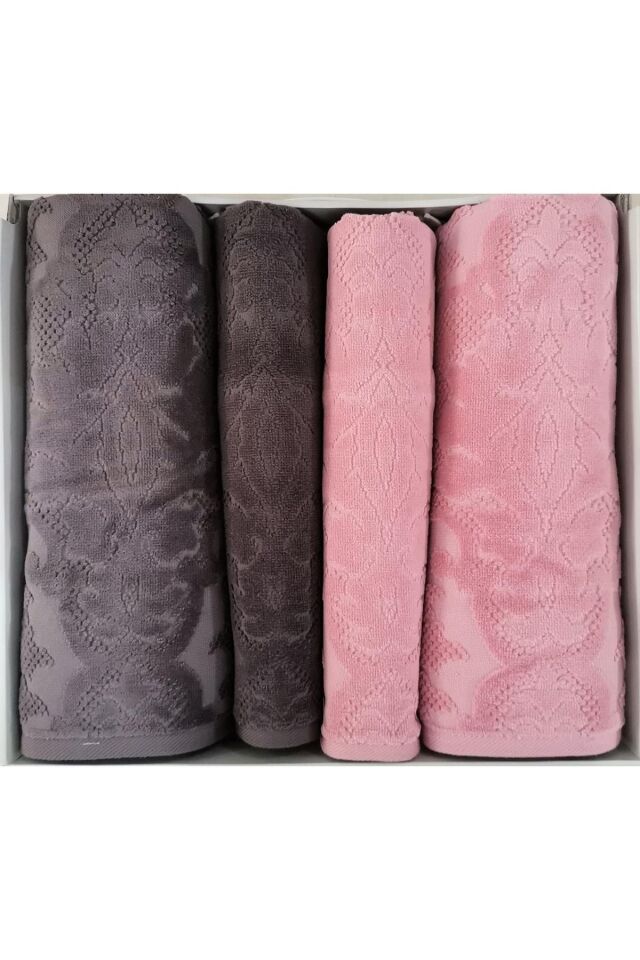 Curve Best Set (Hamam Takımı) Pembe-Antrasit