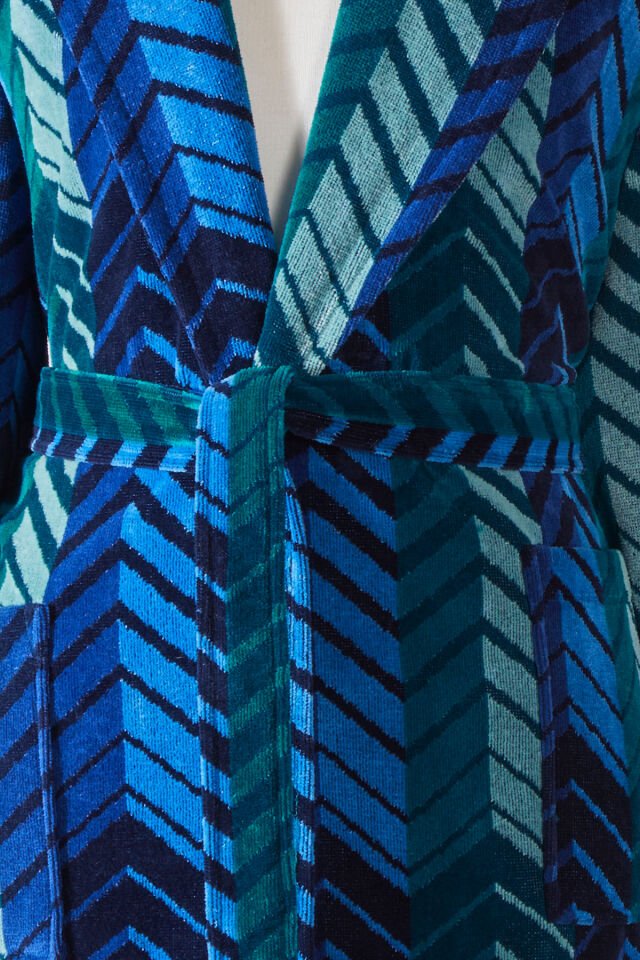 Hawai Eclectic Kadife Şal Yaka Bornoz