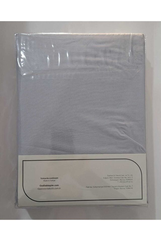 COLOURIST RANFORCE LASTİKLİ ÇARŞAF TAKIMI 160*200 CM SILVER GRİ