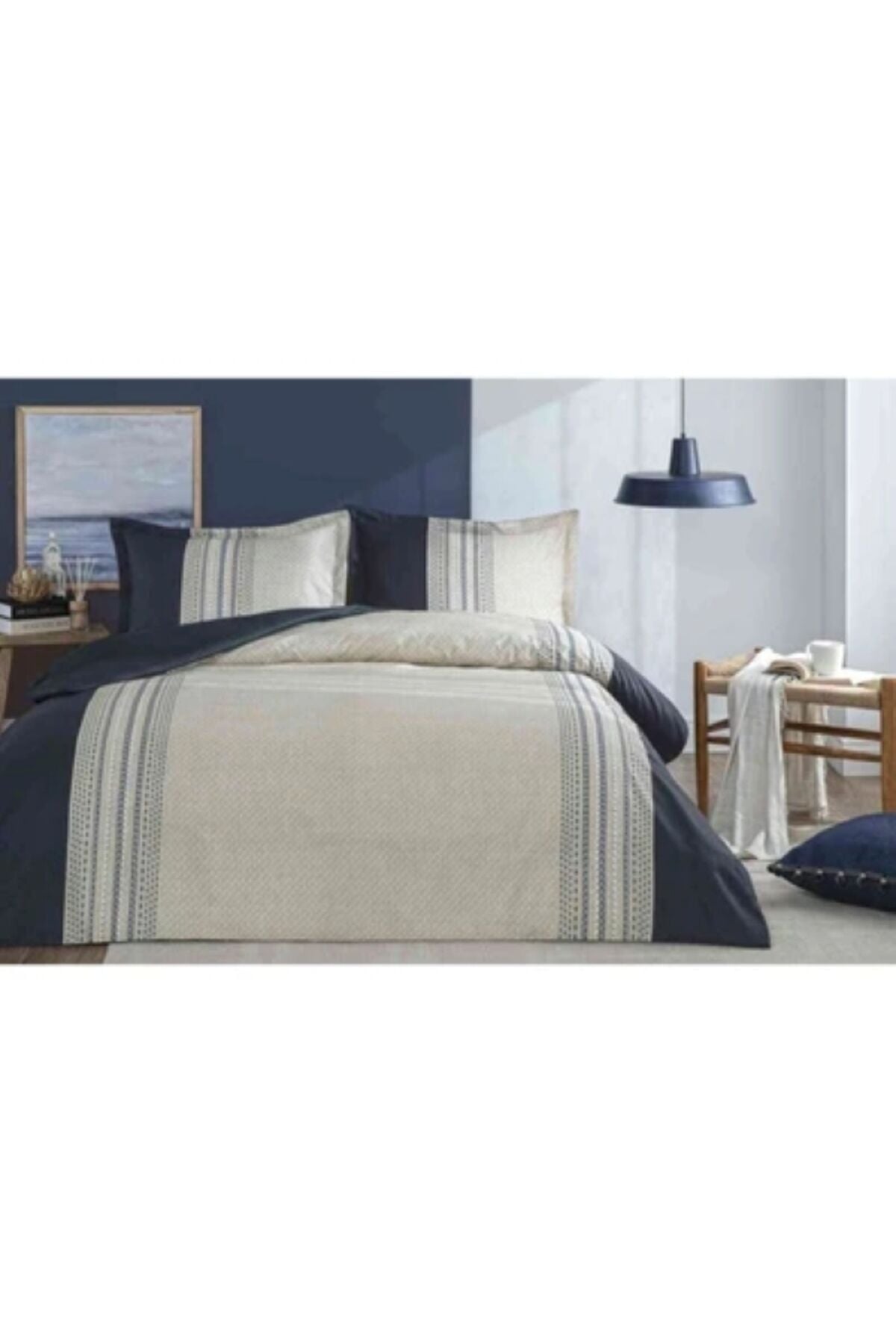 Cool Line Çift Kişilik Lastikli Çarşaf Nevresim Takımı Tek Ebat - 200 x 220