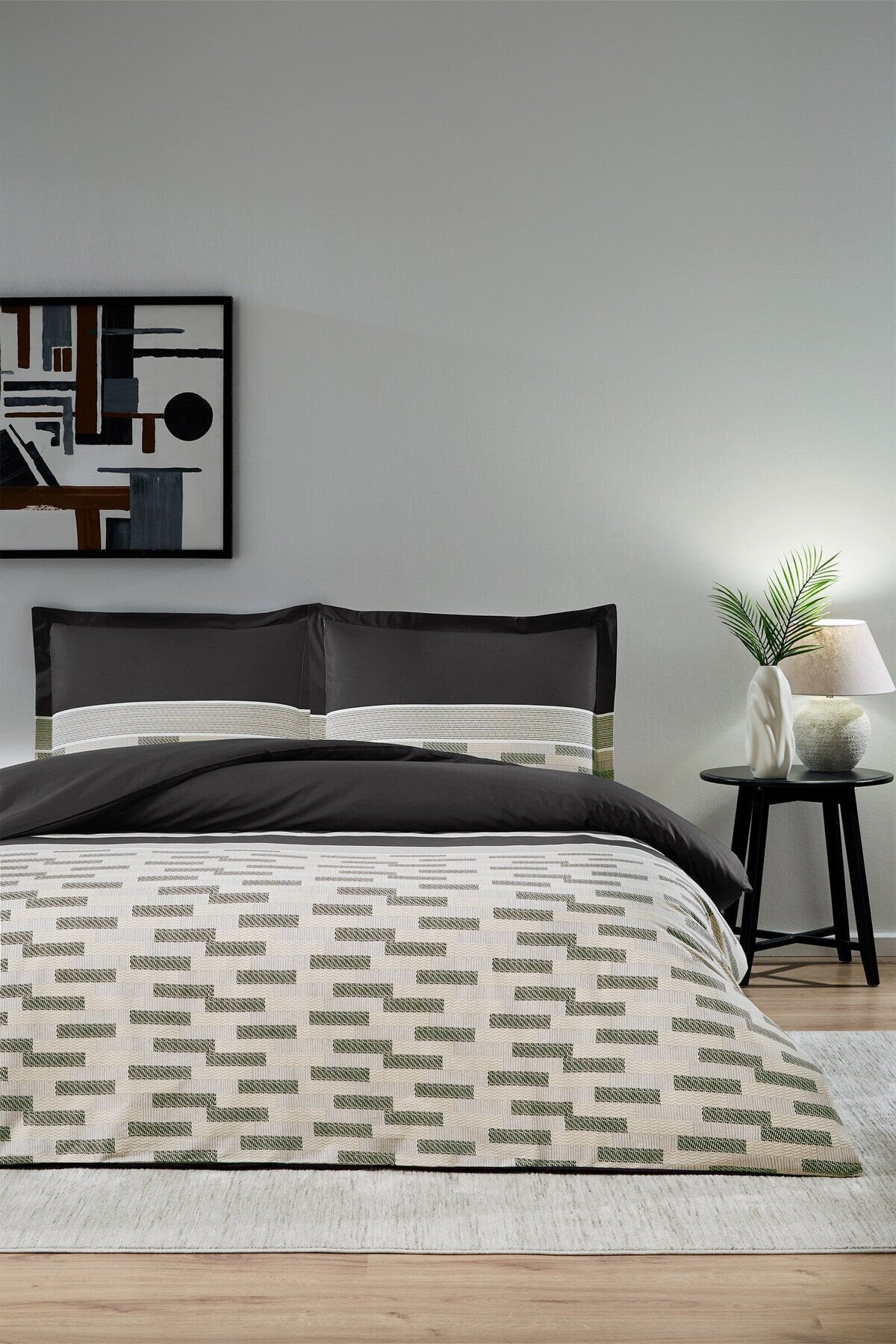 Sculpted Lastikli Çift Kişilik Nevresim Takımı Tek Ebat - 200 x 220