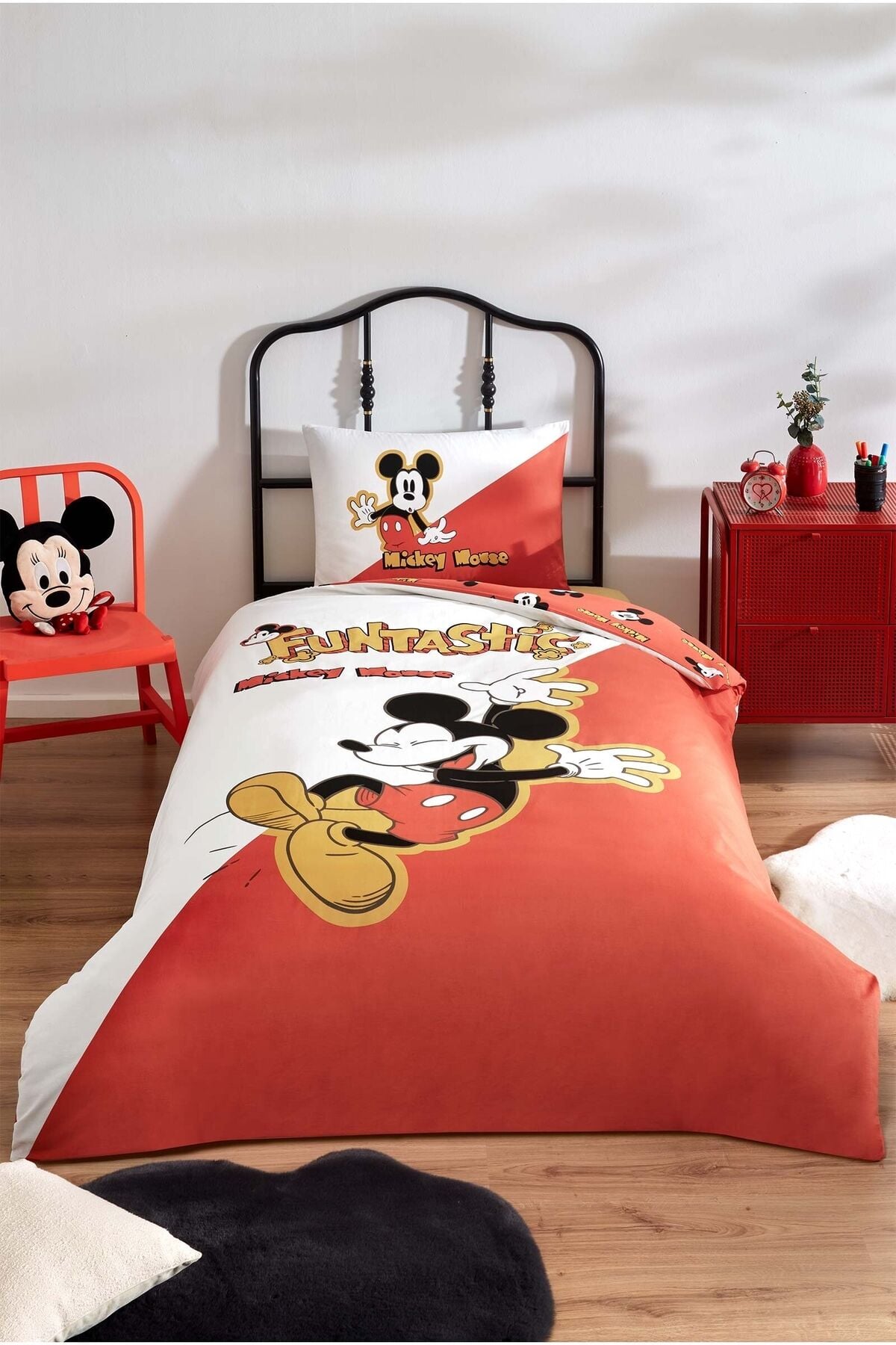 Mickey Mouse Funtastic Disney Lisanslı Tek Kişilik Çocuk Nevresim Takımı
