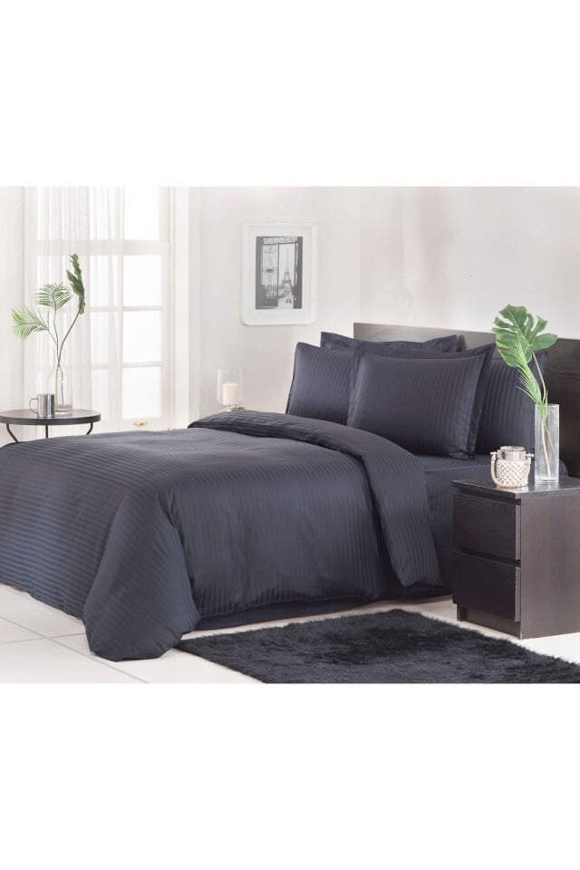 Line Çift Kişilik Saten Nevresim Takımı