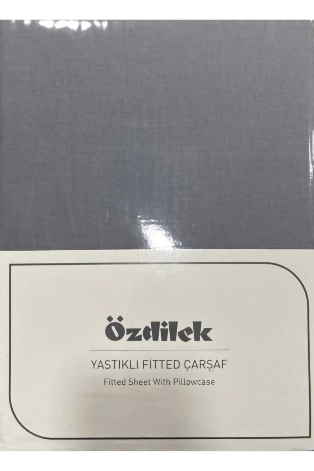 Colourist Çift Kişilik Lastikli Çarşaf Takımı 160*200cm Kül Gri 160 x 200 - 160 x 200