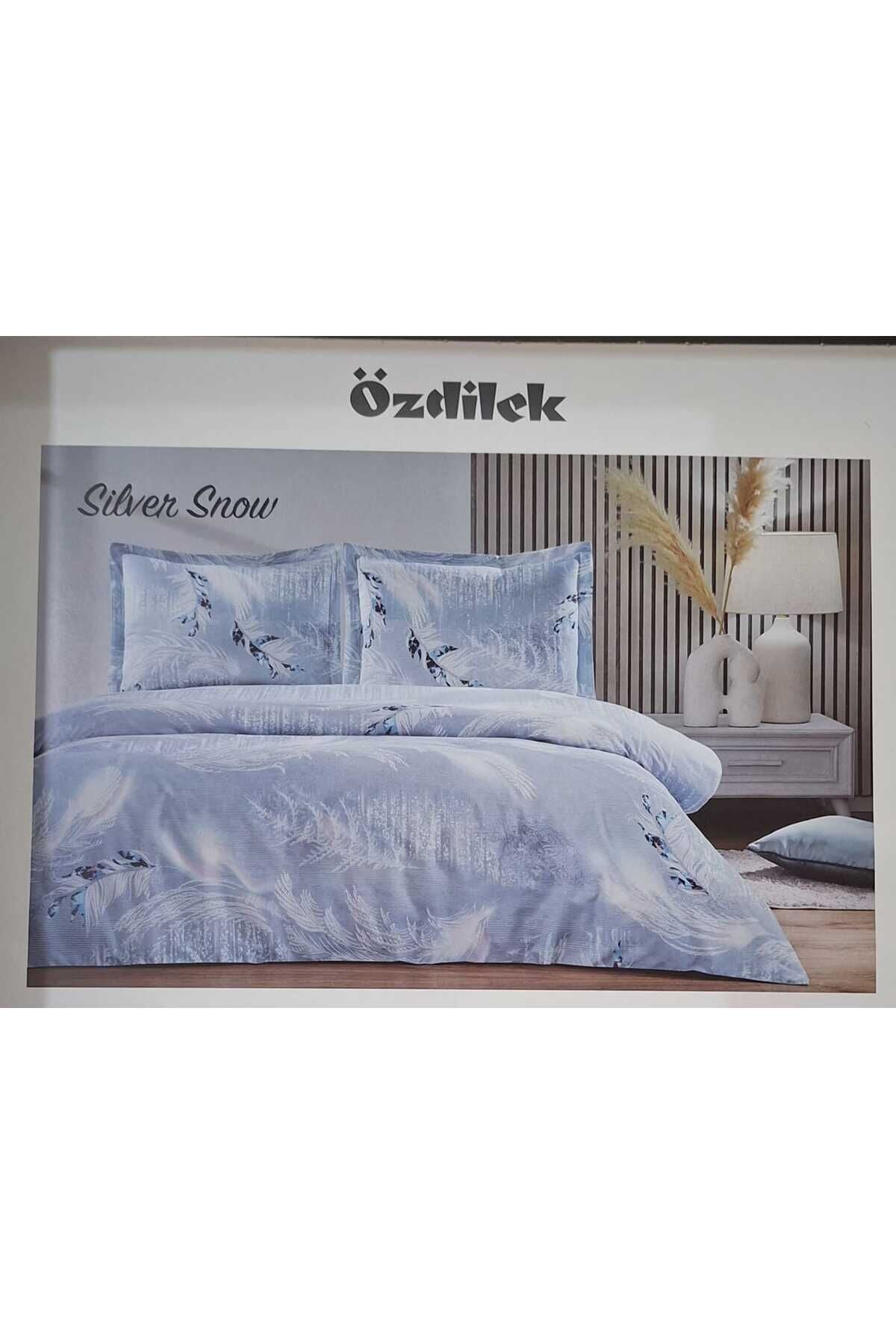 Ranforce Tek Kişilik Nevresim Takımı Silver Snow Tek Ebat - Tek Kişilik