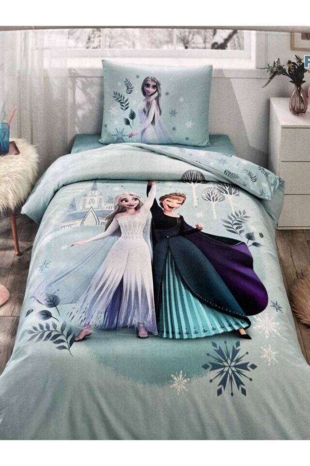 Disney Frozen Leaves Tek Kişilik Lisanslı Nevresim Takımı Çok Renkli