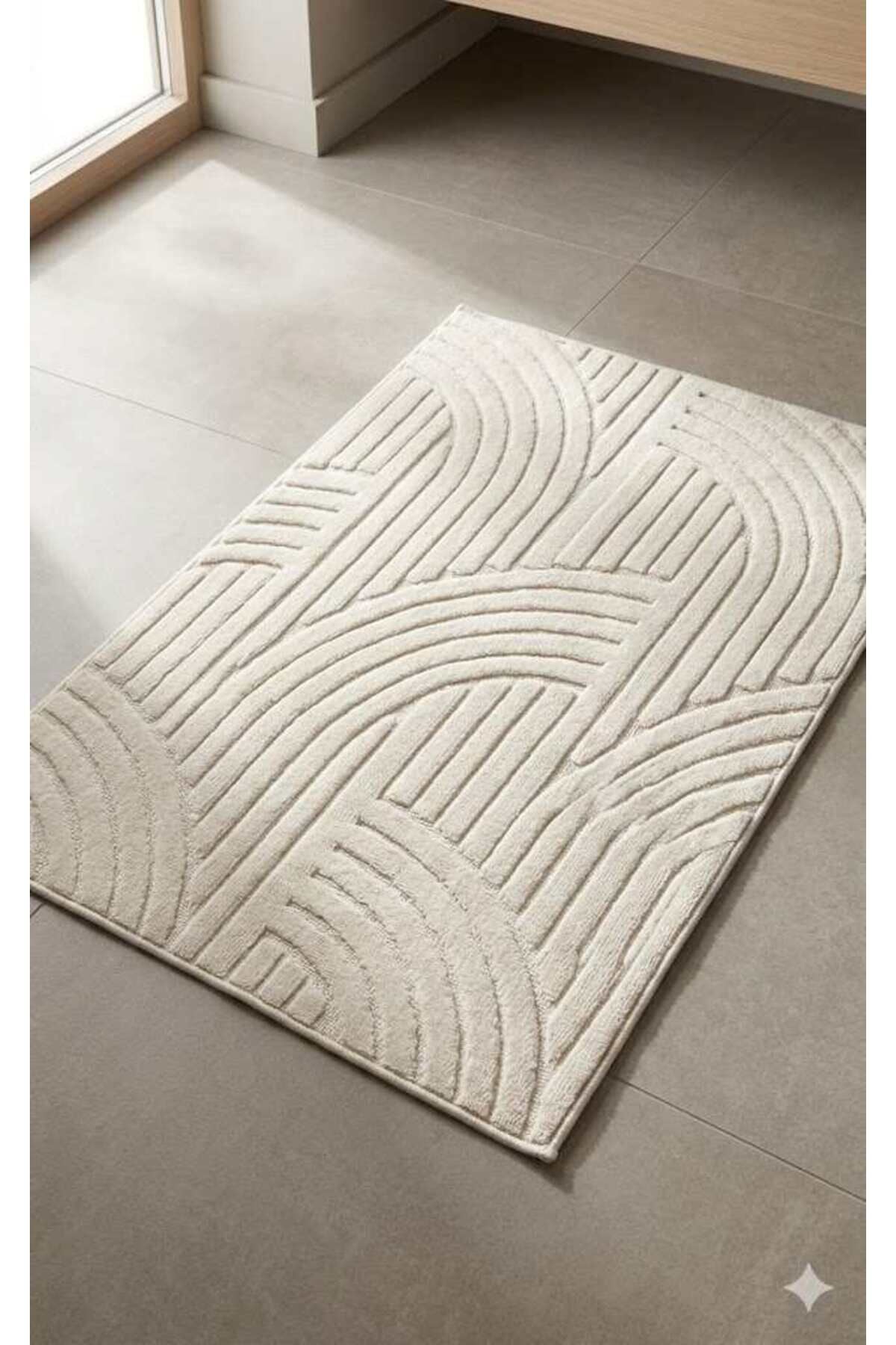 Klozet Pamuk Peral Krem 60*100-40*60