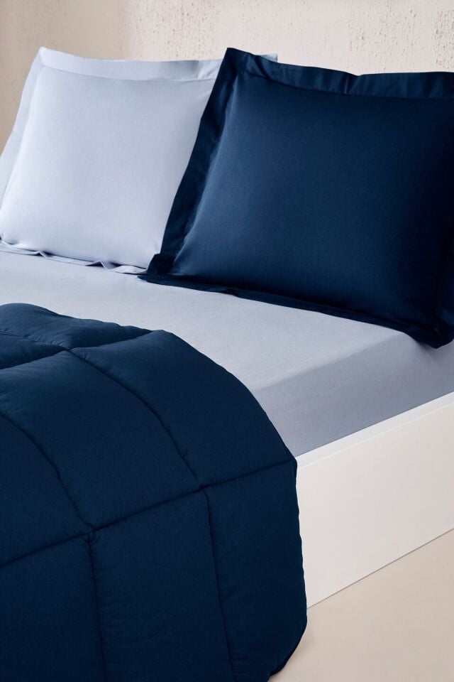TEK KİŞİLİK RANFORCE YATAK SETİ PASİFİK OKYANUS Tek Ebat - 155 x 215