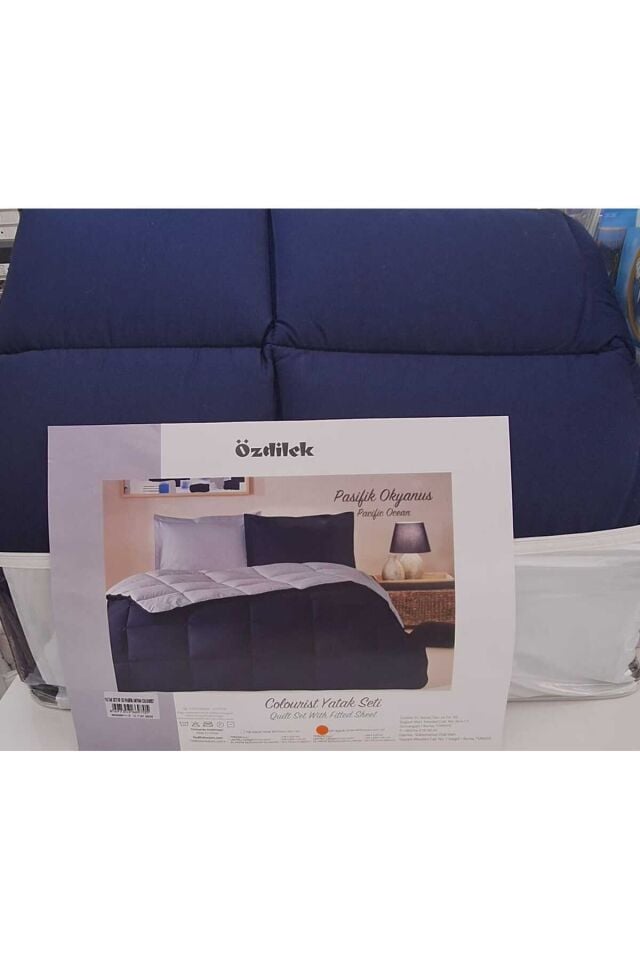 TEK KİŞİLİK RANFORCE YATAK SETİ PASİFİK OKYANUS Tek Ebat - 155 x 215