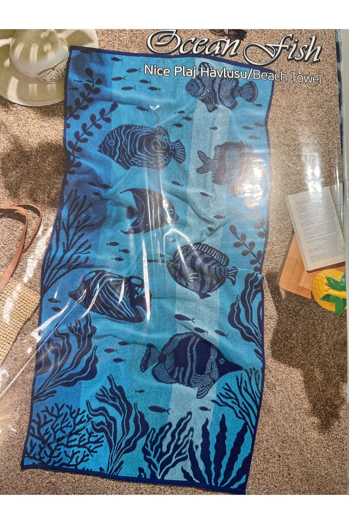 ocean fish plaj havlu 75x150