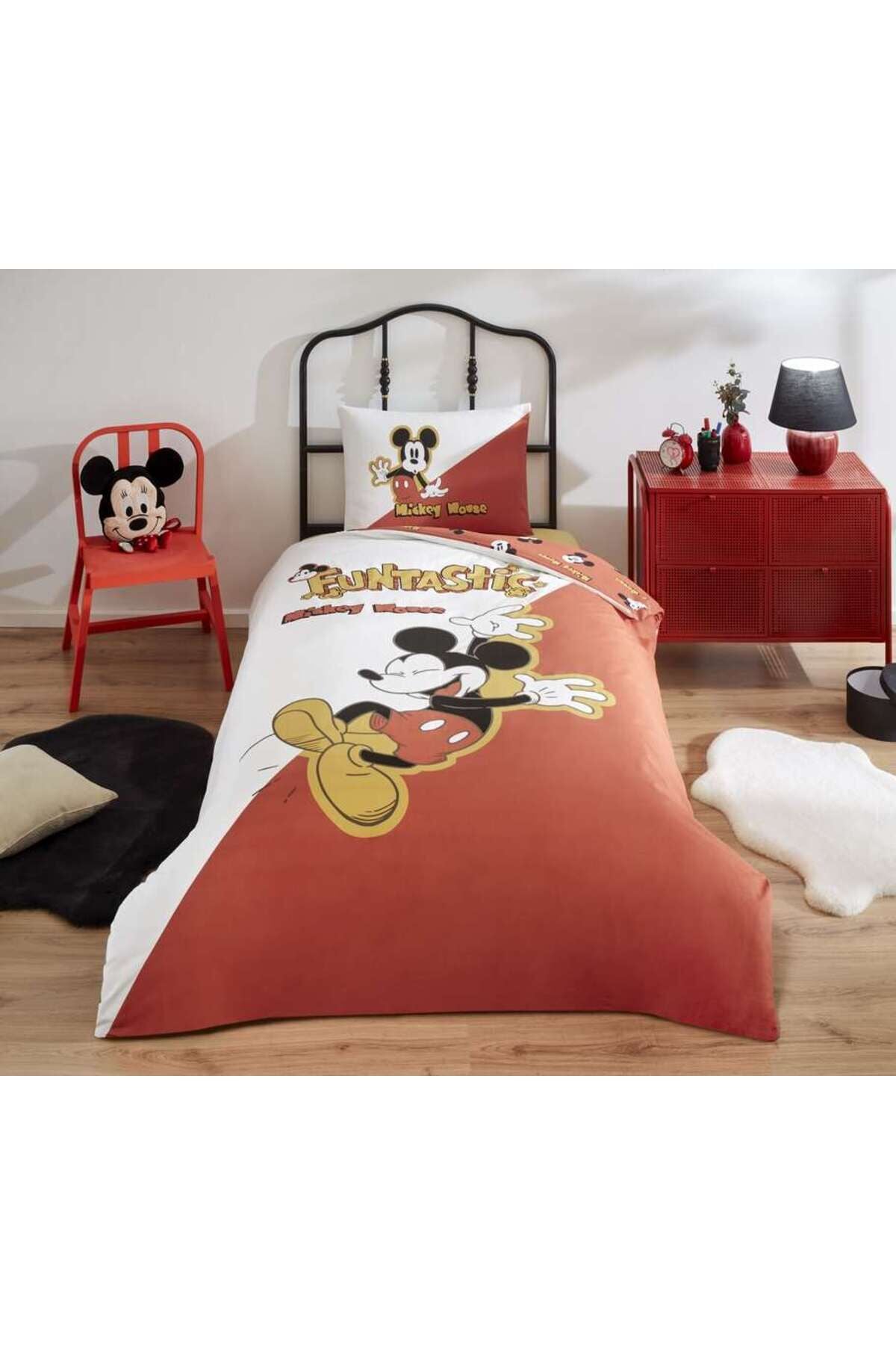 DSNY NEV.TK RF TK KRMZ MICKEY FUNTASTIC Tek Ebat - Tek Kişilik