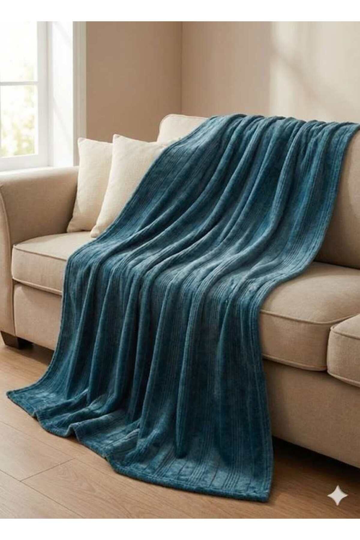 (nev)battaniye Soft Embos Atl.yeşil Çift Kişilik